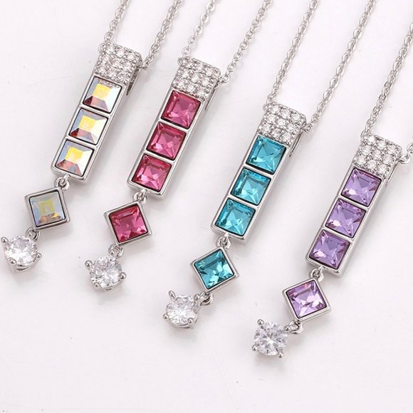 Gorgeous Swarovski Long Drop Necklace - Picture 12 of 16